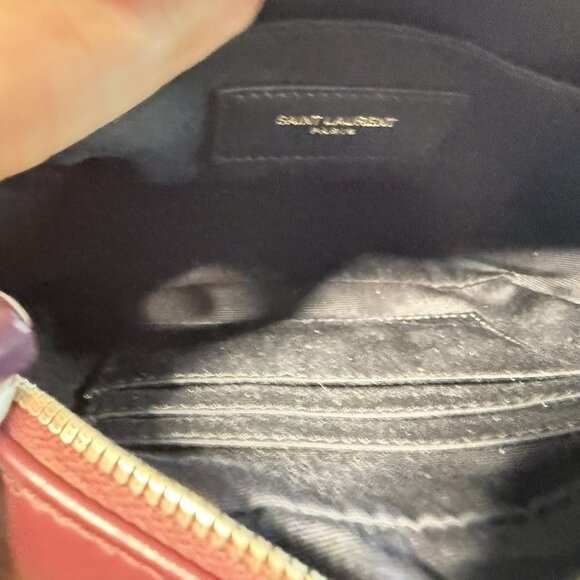 Saint Laurent Lou Camera Bag – Burgundy Leather with Tassel - Picture 5 of 6